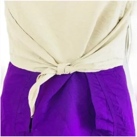 Richard Chai Dress Faux Wrap Purple Ivory Target Collab NWT - Picture 6 of 9